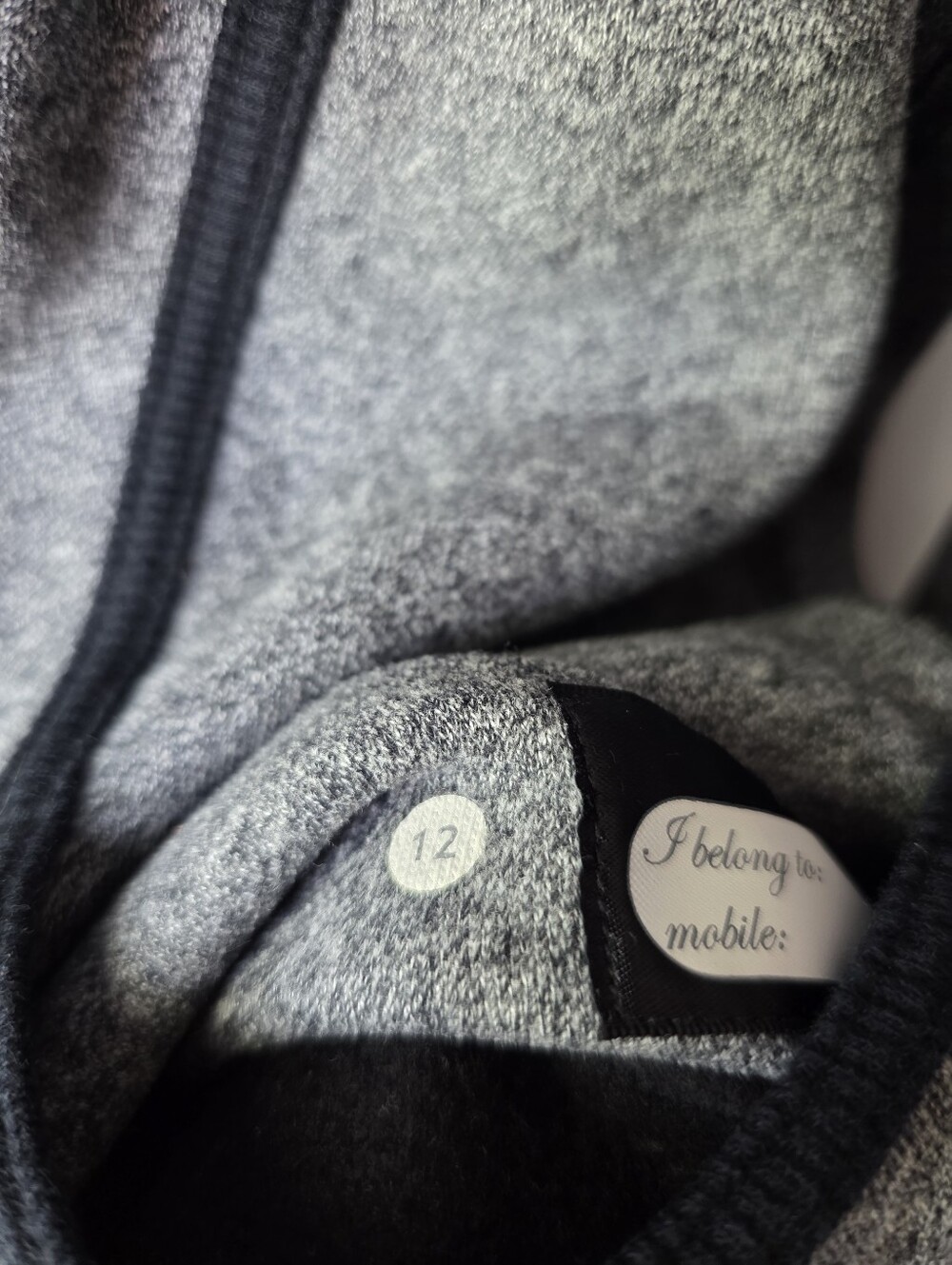 Lululemon Scuba Full Zip Hoodie Grey Black Size 12 - Picture 5 of 9